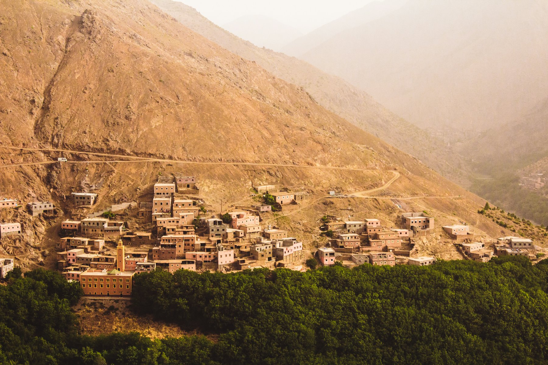 A Moroccan mountain village