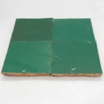 ⁦زليج أخضر غامق مغربي تقليدي – جودة عالية لتصاميم فاخرة⁩ - الصورة ⁦2⁩