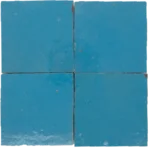 زليج سماوي أزرق مغربي تقليدي بجودة عالية ولون راقٍ يناسب المطابخ والحمامات