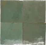 الزليج الأخضر المغربي يدوي