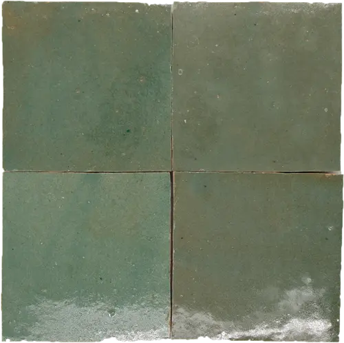 الزليج الأخضر المغربي يدوي