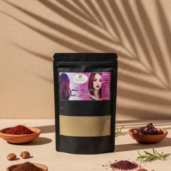 صبغة الشعر الطبيعية باللون الأكاجو – تغطية كاملة للشيب وترطيب الشعر